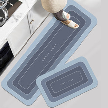厨房地毯地垫硅藻泥浴室防滑门垫卫生间吸水垫家用长条耐脏脚垫