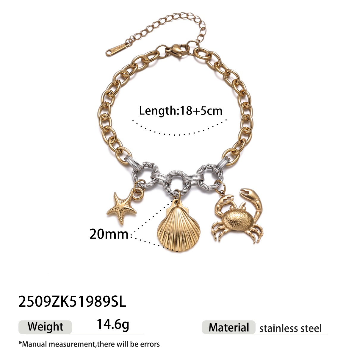 TENA Europa y América collar de acero inoxidable lujo ligero nicho oro y plata de dos colores mar playa viento conjunto de joyas productos de venta calientes