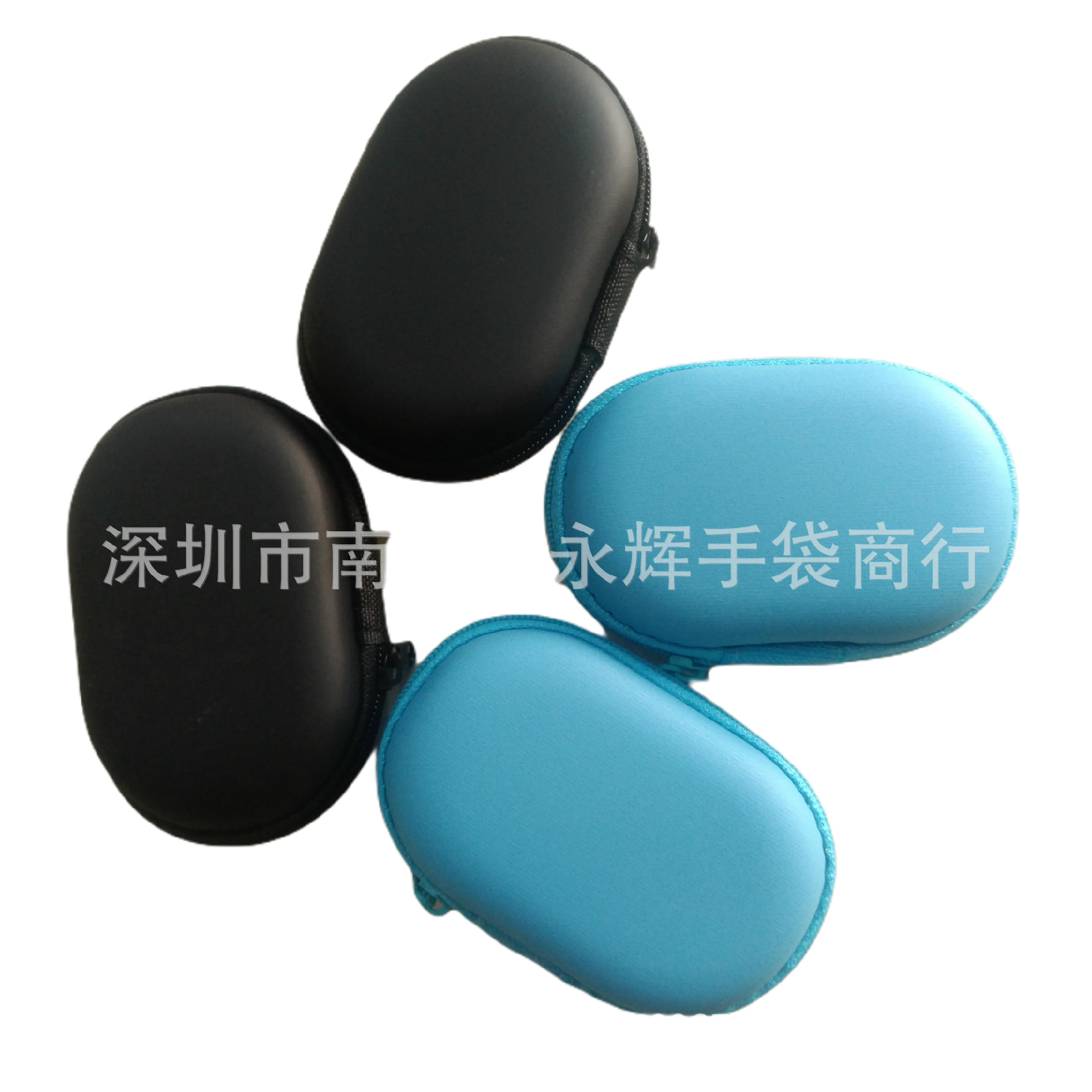 销售批发蓝牙耳机包 数据线收纳盒 耳机EVA收纳包 来样免费定制