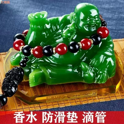 Ornaments in the Car Maitreya Buddha: Car ornaments - all-green-buddha-pi-xiu-beads