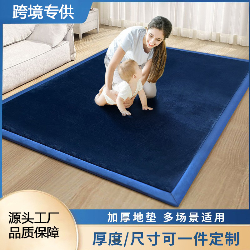 국경을 넘는 일본식 두꺼운 바닥 매트, 가정용 다다미, 어린이용 크롤링 매트, 바닥 침대용 매트, 침대 매트, 스펀지 낙상 방지 매트