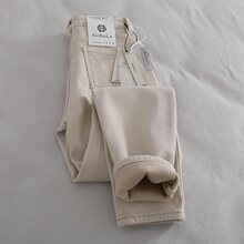 加绒加厚牛仔裤女2025秋冬季新款高腰显瘦哈伦牛仔裤女宽松九分裤