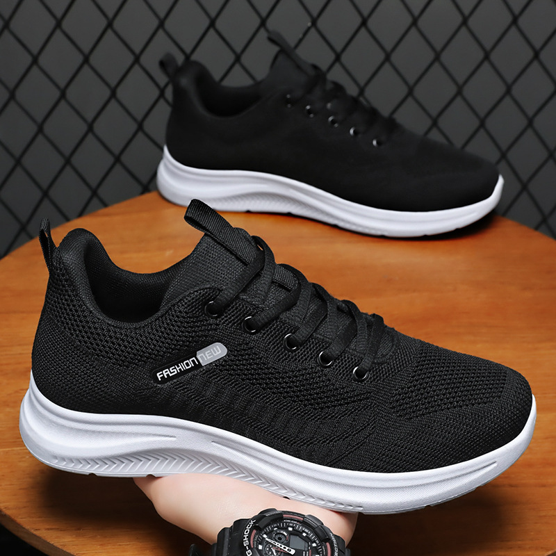Running Shoes Men's Autum Shoes Korean Style Breathable Casual Sports Shoes Light and Comfortable Walking Shoes Cross-Border Wholesale Running Shoes Men's Autum Shoes Korean Style Breathable Casual Sports Shoes Light and Comfortable Walking Shoes Cross-Border Wholesale