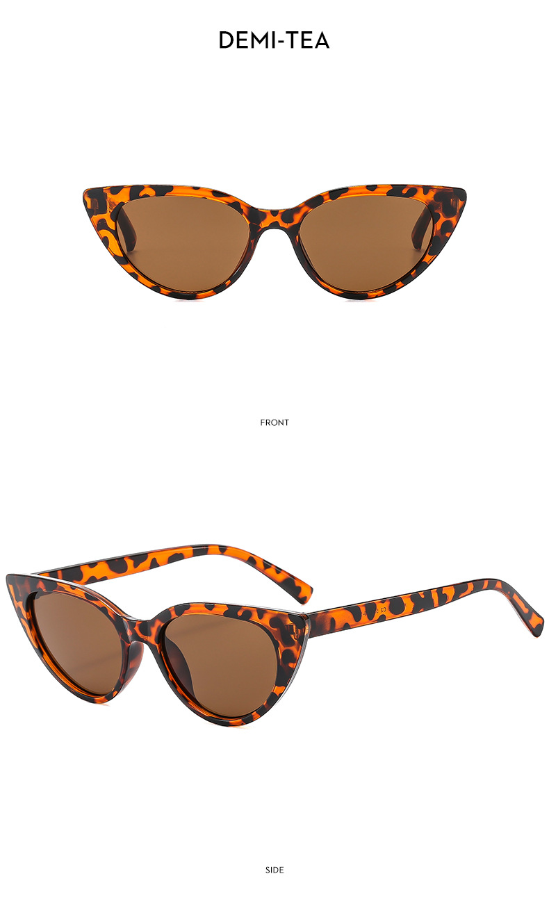 28g Weight Full Frame Glasses Structure Sunglasses Classification PC, UV400 Protection Lens Material Cat Eye Glasses Style Holiday, Travel Occasion Solid Color Pattern All Seasons Season Women's Gender Streetwear Style Streetwear Solid Color PC UV400 Protection Cat Eye Full Frame Women's Sunglasses 17
