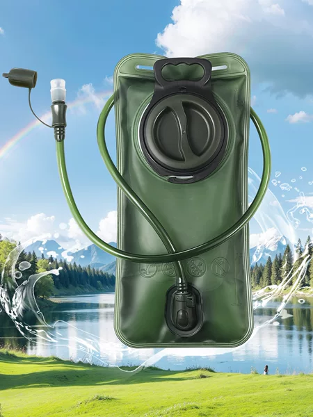 New Outdoor Sports Water Bag, Portable, Soft, Foldable, Large-Capacity Soft Water Bag with Cup Opening, Suitable for Camping and Hiking
