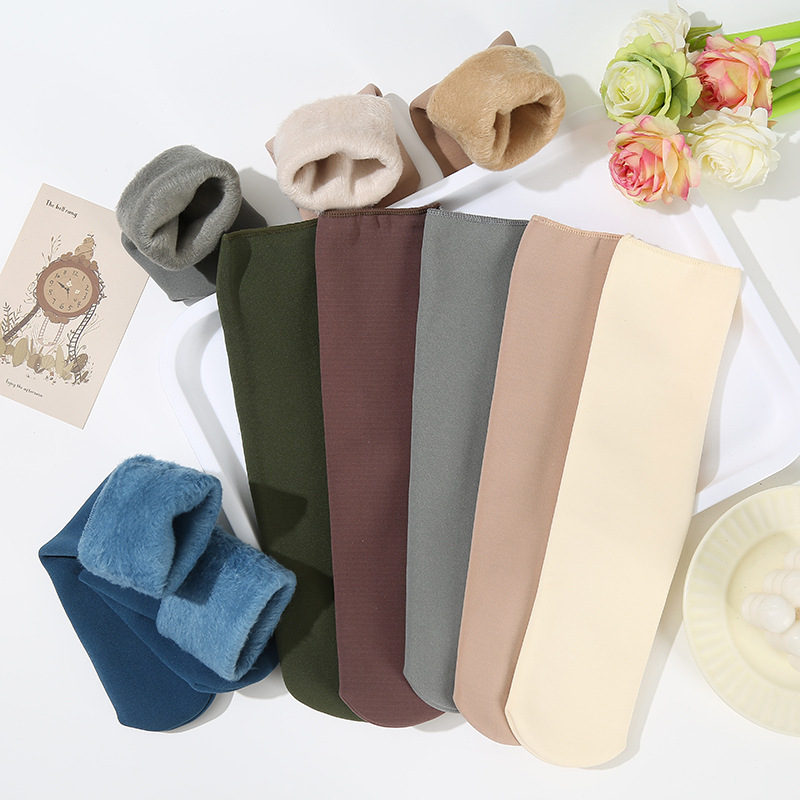 New Winter Thickened Fleece-Lined Thermal Socks, Self-Heating Snow Socks, Unisex Floor Socks, Wholesale in Stock