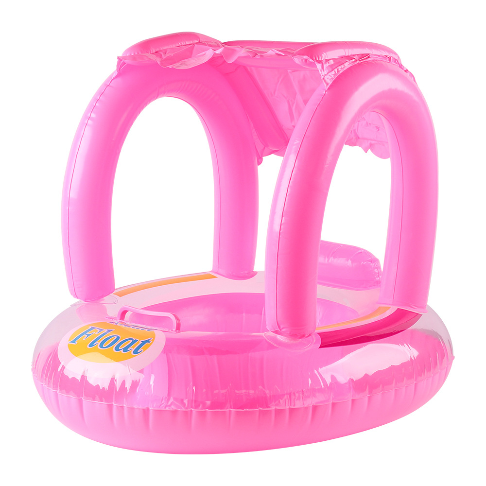 Xia Le bebé anillo de natación a prueba de sol con volante asiento de bebé barco cuerno barco hogar niños natación anillo piscina juguete