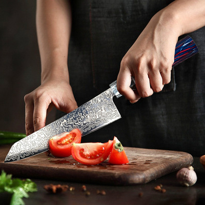 Damascus Chef Knife Fruit knife kitchen knife Chef Chopper Steak knife West Knife Dedicated