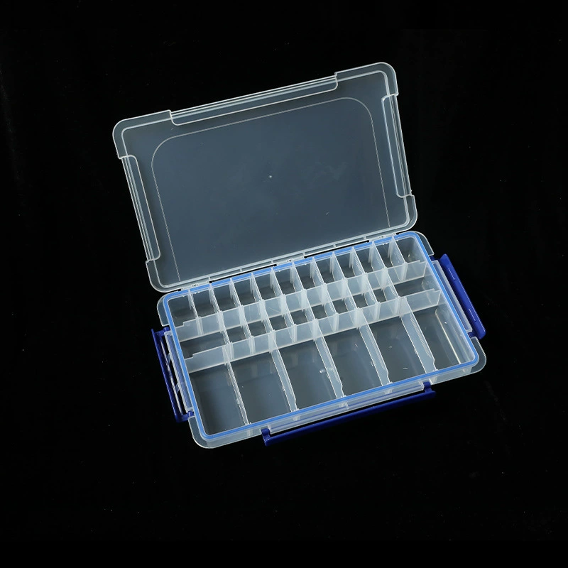 Special offer transparent 28 -square 3 deduction insurance multi -grid storage box Creative sealed desktop storage box utility part box