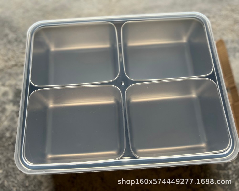Caja de condimento de acero inoxidable caja de condimento de cocina caja de muestra de alimentos caja de condimento con tapa USO COMERCIAL