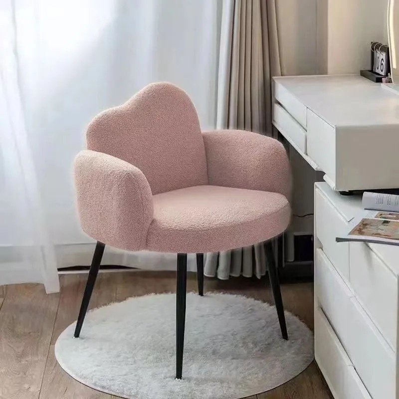 silla de maquillaje simple silla de vestuario doméstica confortable silla de alta calidad silla de niña silla de tocador de varios colores