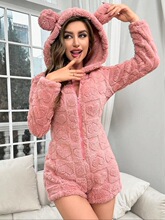 B 49831 Square Heart Fleece Jumpsuit ����Ҿӷ� �羳ŷ��