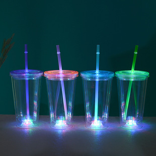 �p���������ܱ�LED����͸���l��ˮ������ps�YƷ��16oz�Ų��W��