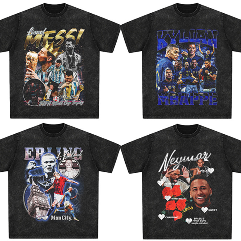 Ronaldo T-shirt ball king Maradona Messi Mba Peneymar football star short-sleeved t Ronaldo T-shirt ball king Maradona Messi Mba Peneymar football star short-sleeved t