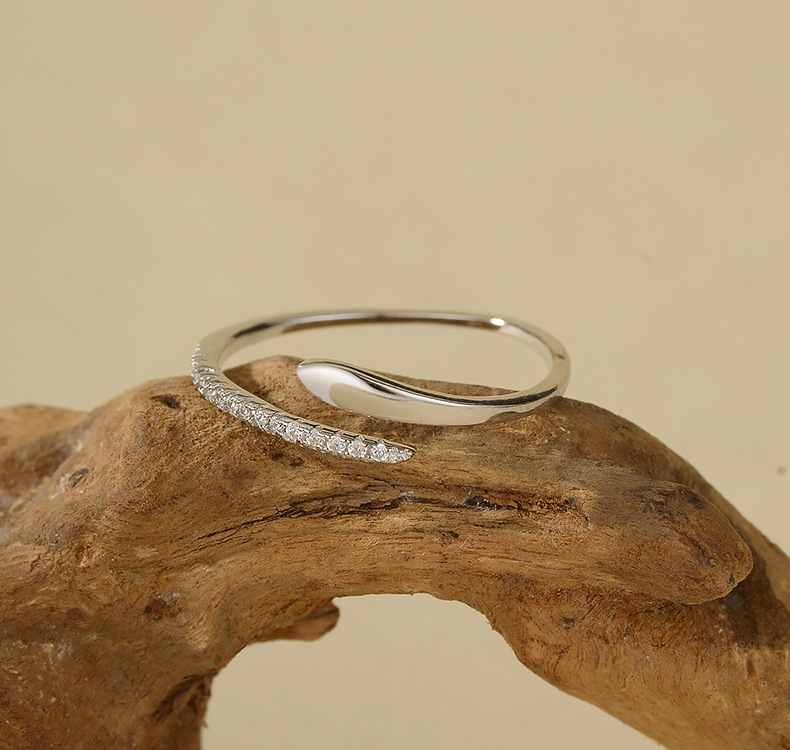 All Seasons Season 925 Sterling Silver Geometric Open Rings