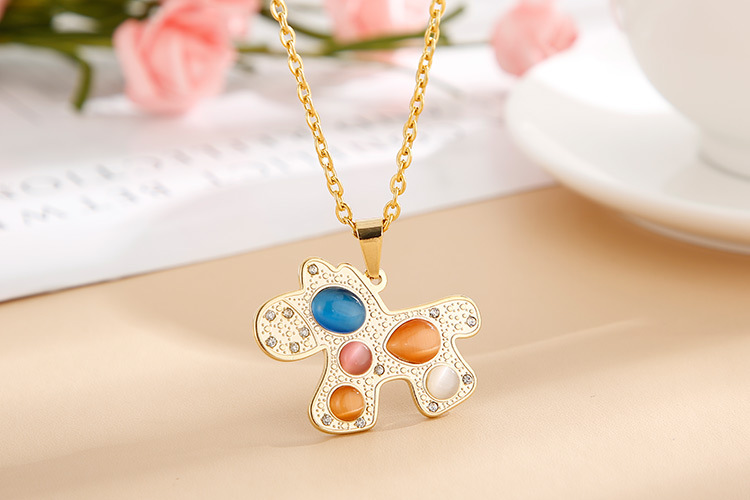 fashion creative dragonfly earrings diamond necklace set wholesale