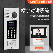 KOB非可視樓宇對講門鈴單元小區刷卡門禁系統家用室內電話呼叫機