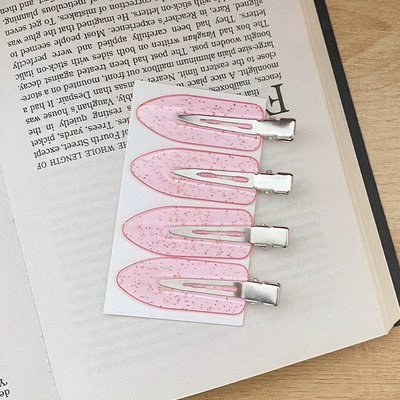 Заколки hairgrip в корейском стиле, простые элегантные пластиковые зажимы — 4 шт. на карточке, ассорти