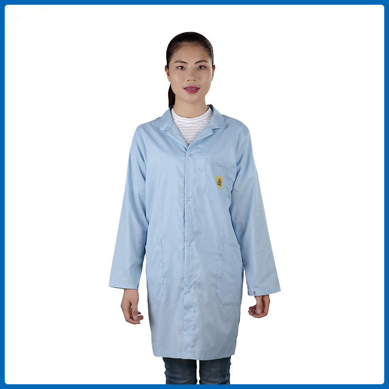 源头厂家直销防静电大褂净化车间电子车间防护工作服洁净大褂批发