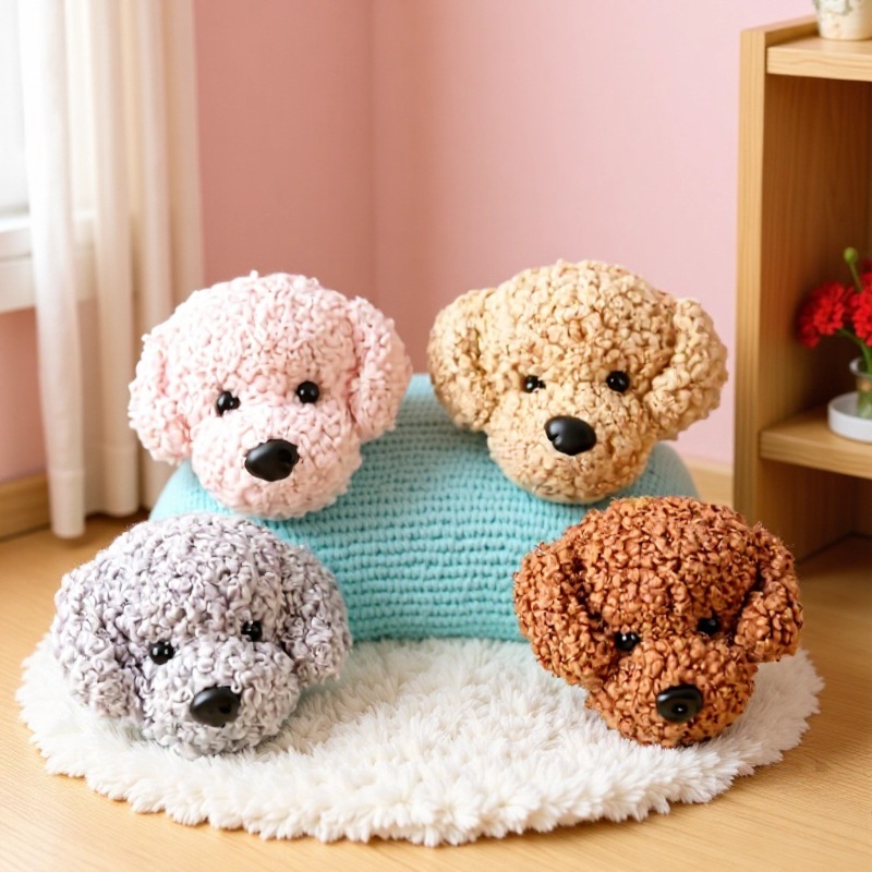 Plush Doll Cute Dog Airbag Stand Adhesive Desktop Phone Ring Holder Niche Ins Style Retractable Figurine