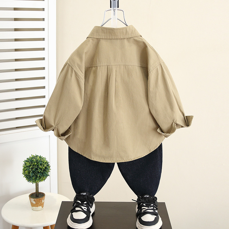 5826 chaquetas para niños 2025 nuevos modelos de primavera y otoño camisas de moda para niños