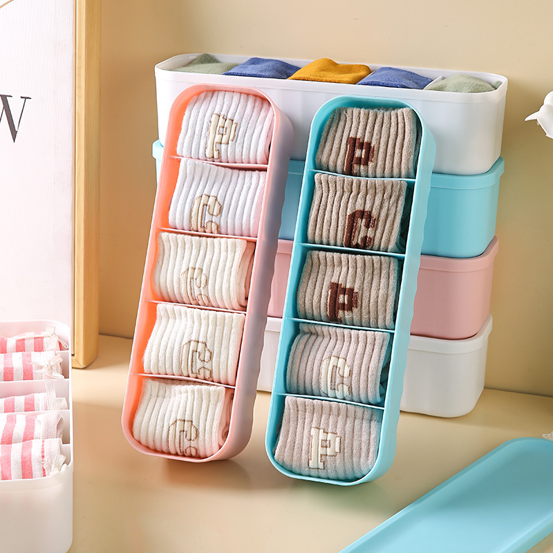 靴下下着収納ケース家庭用引き出したんす整理ストッキングケース学生寮下着分格収納神器|undefined