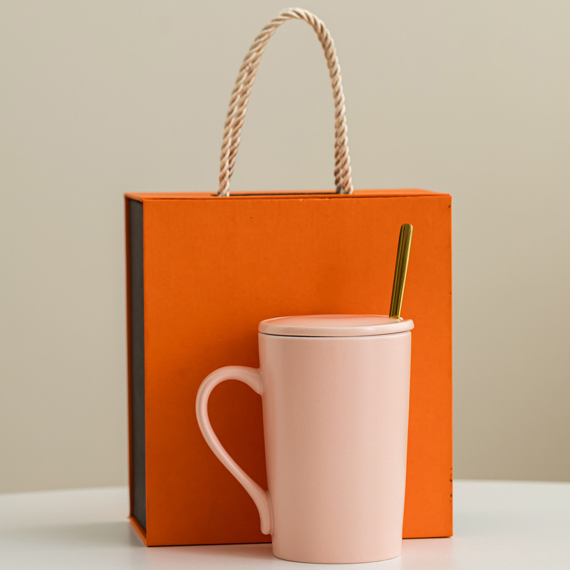 Esmalte mate taza de cerámica taza de macarón taza de agua inswind taza de café minimalista nórdica impresa