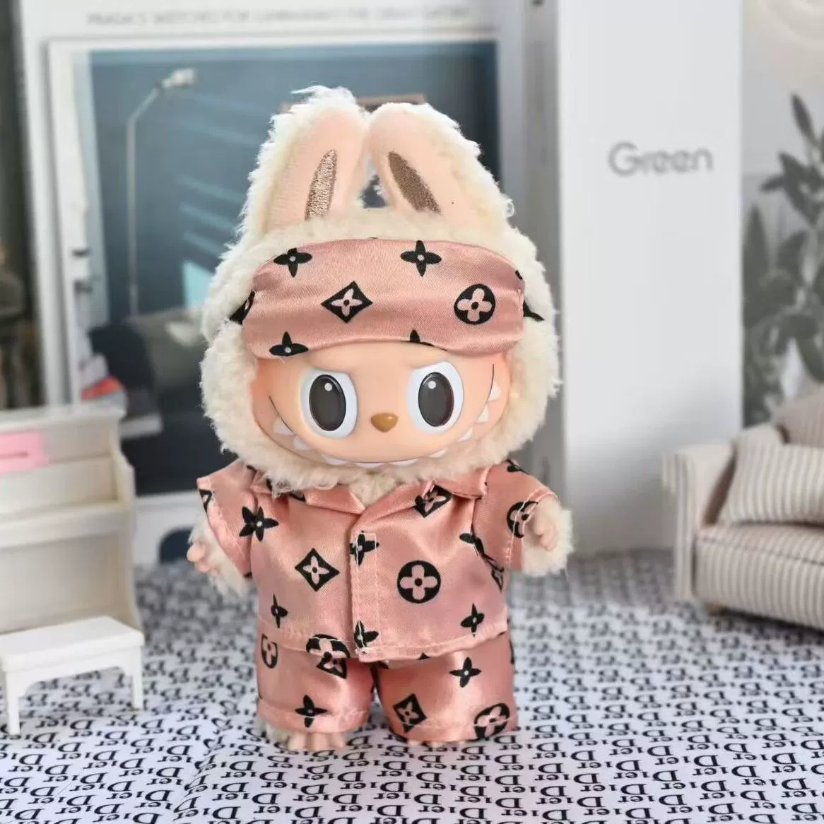 Модная одежда для кукол 17 см, подвеска Labub, одежда Labub, слепой бокс, милый костюм, одежда для кукол, пижама