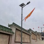 新农村回纹杆6米户外工程道路照明太阳能路灯防水新款