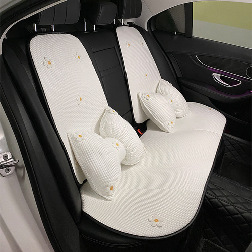 Daisy car seat cushion set cute Japanese fresh ins ice silk four-season universal seat cushion summer women
