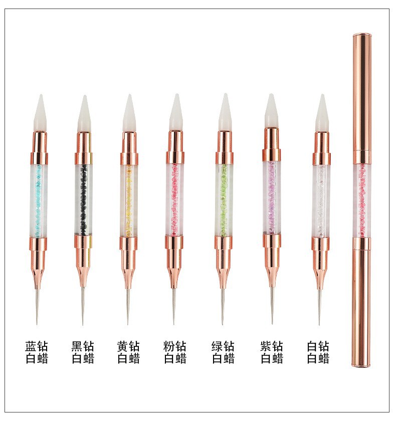 Golden pen for manicure