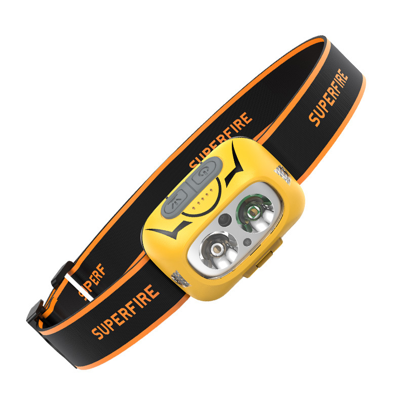 Fabricante de faros delanteros inteligentes Shenhuo HL05-S con sensor de ondas, luz blanca/amarilla/roja ajustable e impermeables. image 6