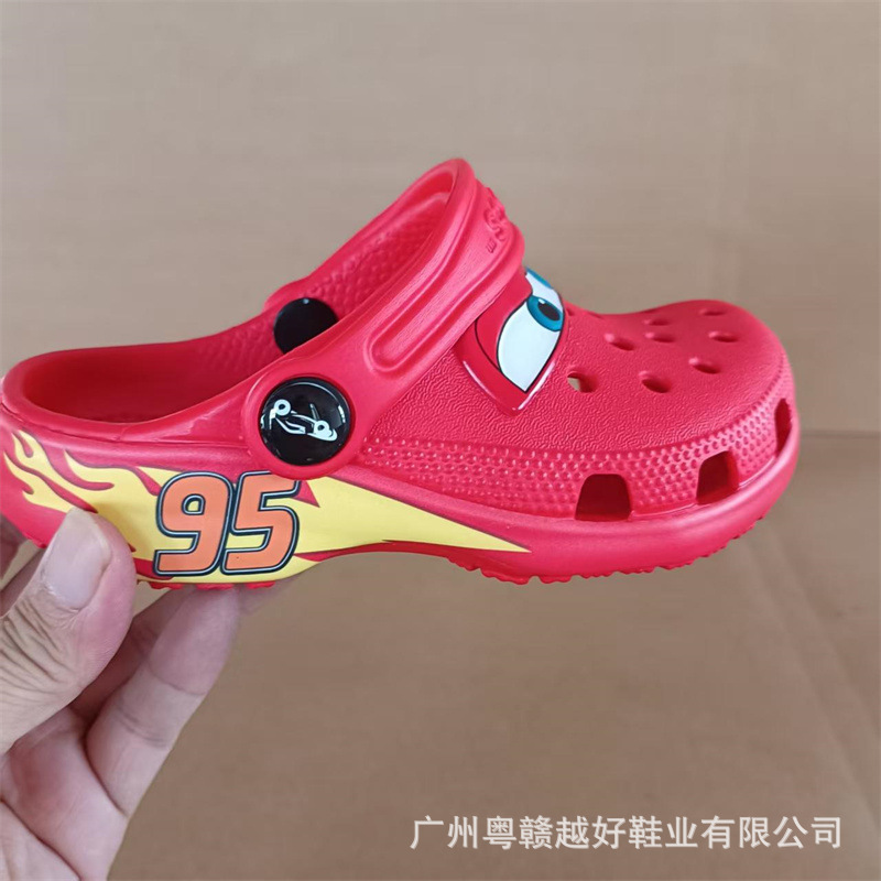 26 New Models of Lightning Mcqueen 95 Car-Themed Clogs, Toy Story, Minecraft, Boys' and Girls' Shoes, Wholesale from Manufacturer