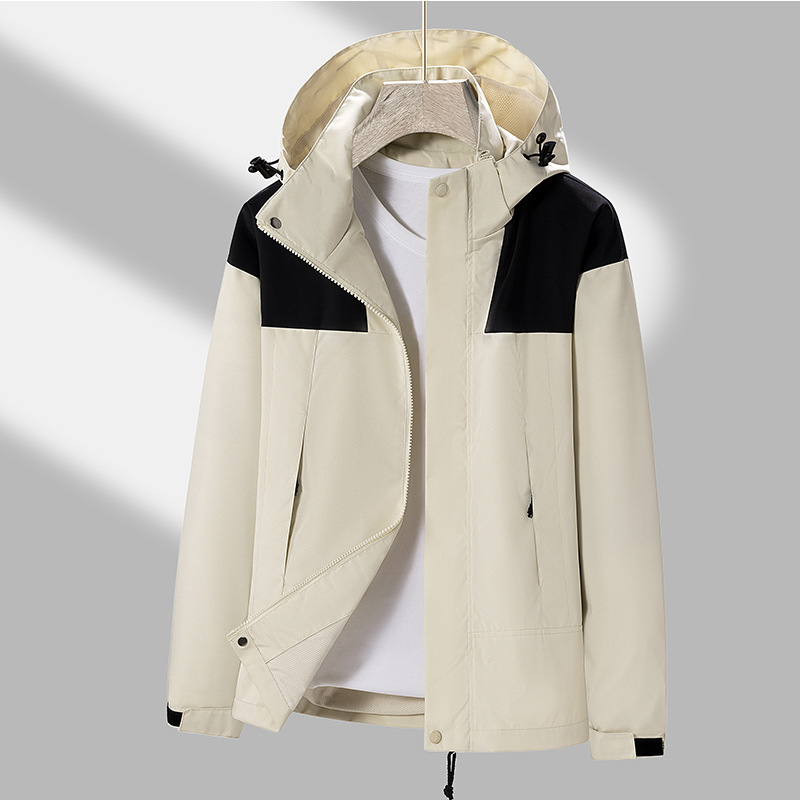 Shake rápido para la versión americana de la chaqueta de asalto para hombres y mujeres parejas abrigo casual otoño y invierno nueva chaqueta con capuz suelta marca de moda para hombres