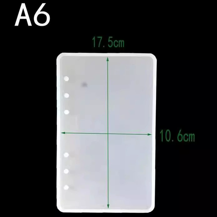 Full mirror -free laptop mirror mold A5 A6 A7 card circle inner page