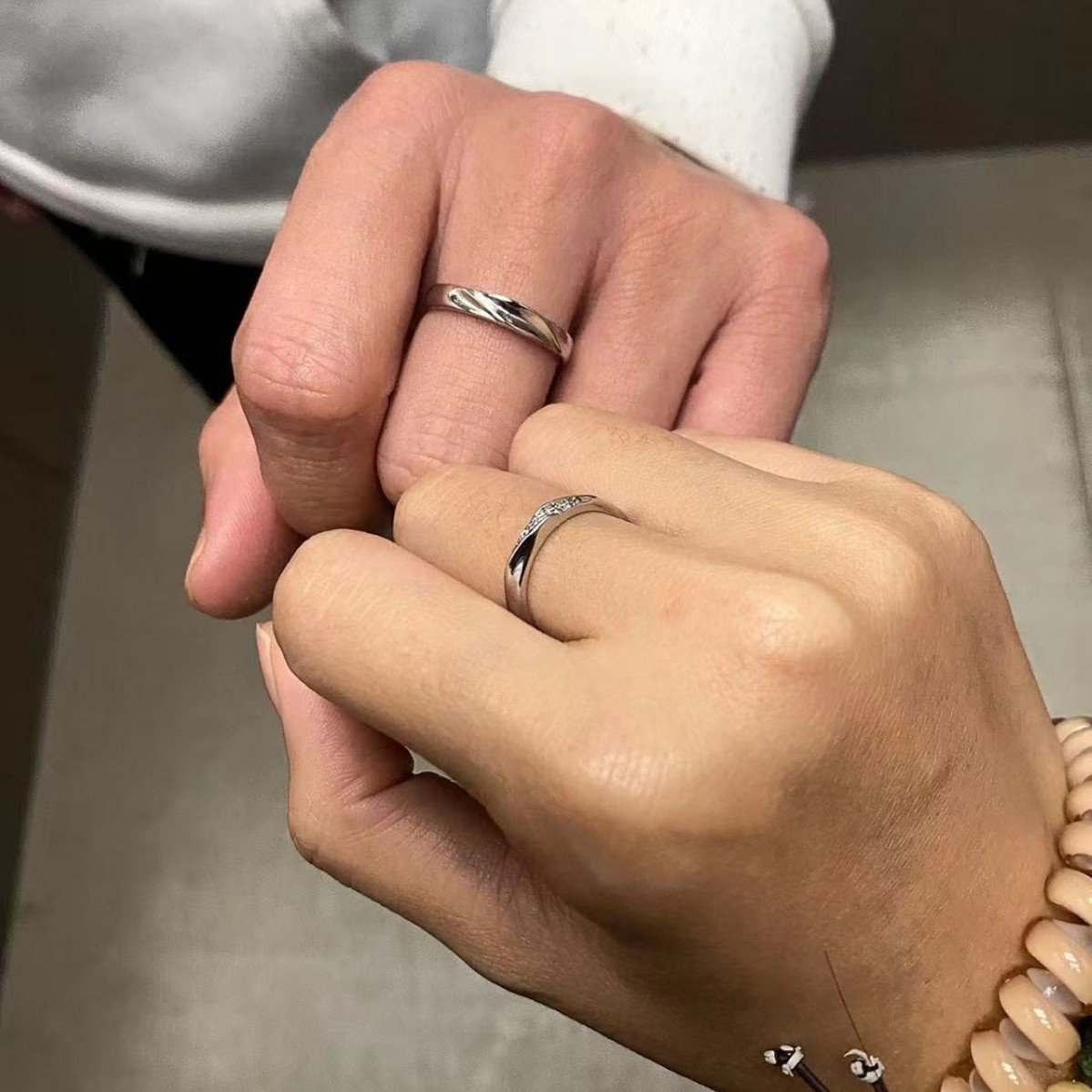 Mobius Ring Ring Couple Ring Student Simple Pair Niche Design Opening Adjustable