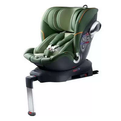 Bebecasi 0-12 years old newborn safety seat car 360 Rotating baby baby car (Car child safety seat) - wizard-green