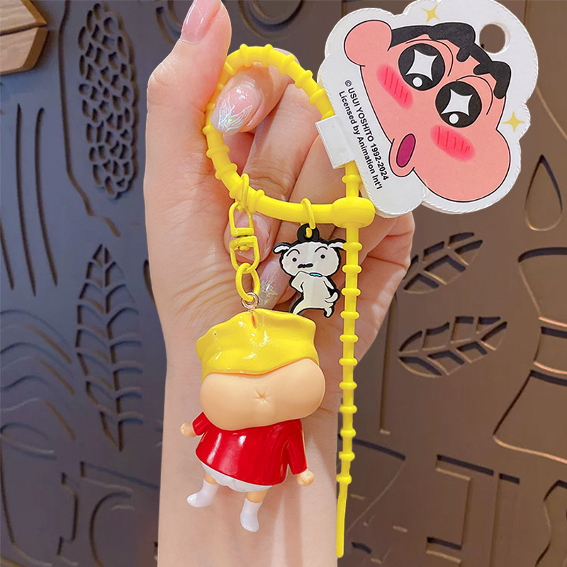 正規版の漫画のクレヨンの小さい新しい公仔のシリーズのキーホルダーのカップルのカバンは自動車のキーチェーンの贈り物の卸売りを飾ります。|undefined
