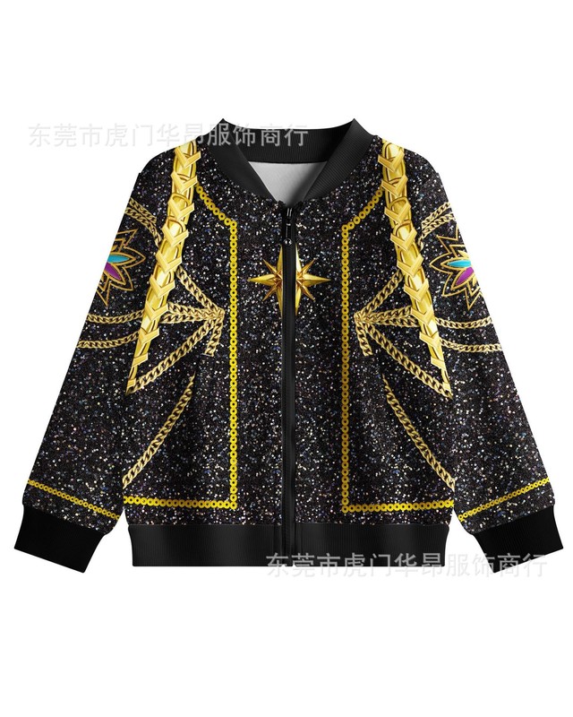 跨境欧美新款k-pop女孩恶魔猎人流行歌手万圣节装扮儿童舞台套装|undefined
