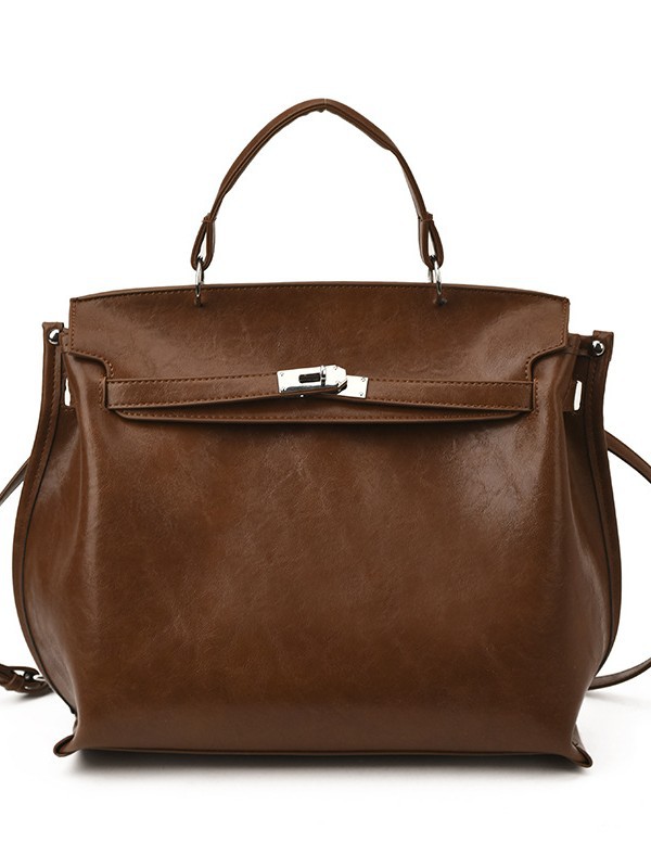 Bolsa de damas transfronteriza retro bolso de platino bolso de mano versátil bolso de Kelly 2025 nuevo hombro mochila bolsa