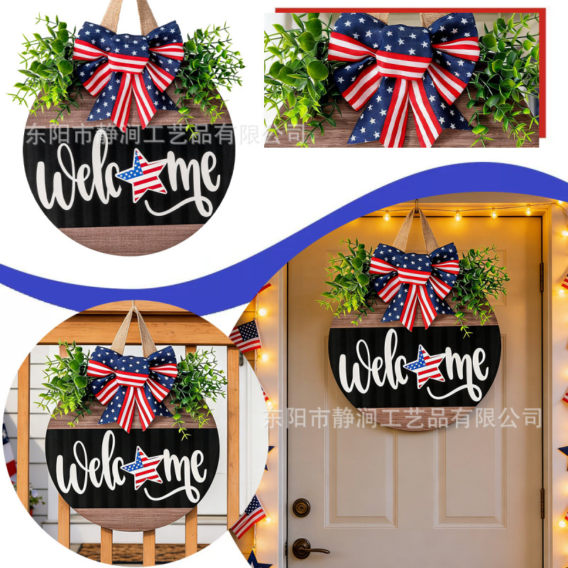Amazon Usa Independence Day Holiday Welcome Sign Front Door Decoration Wooden Craft Hanging Sign Amazon Usa Independence Day Holiday Welcome Sign Front Door Decoration Wooden Craft Hanging Sign
