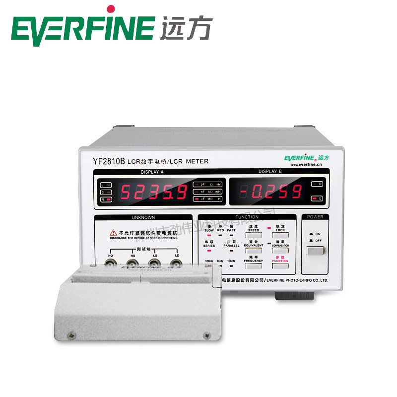 杭州远方LCR数字电桥YF2810B电容电感电阻测试仪10K元器件测试仪2