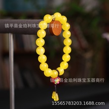 直播供货琥珀蜜蜡葫芦配饰di y南红手串多宝手链多宝朱砂设计批发