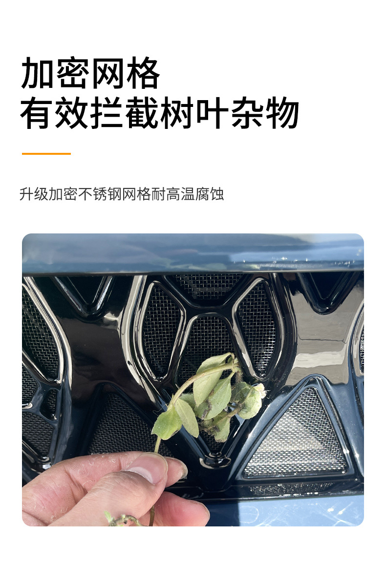 Suitable for Zhiji LS6 car insect net front face net special modified decorative strip auto accessories