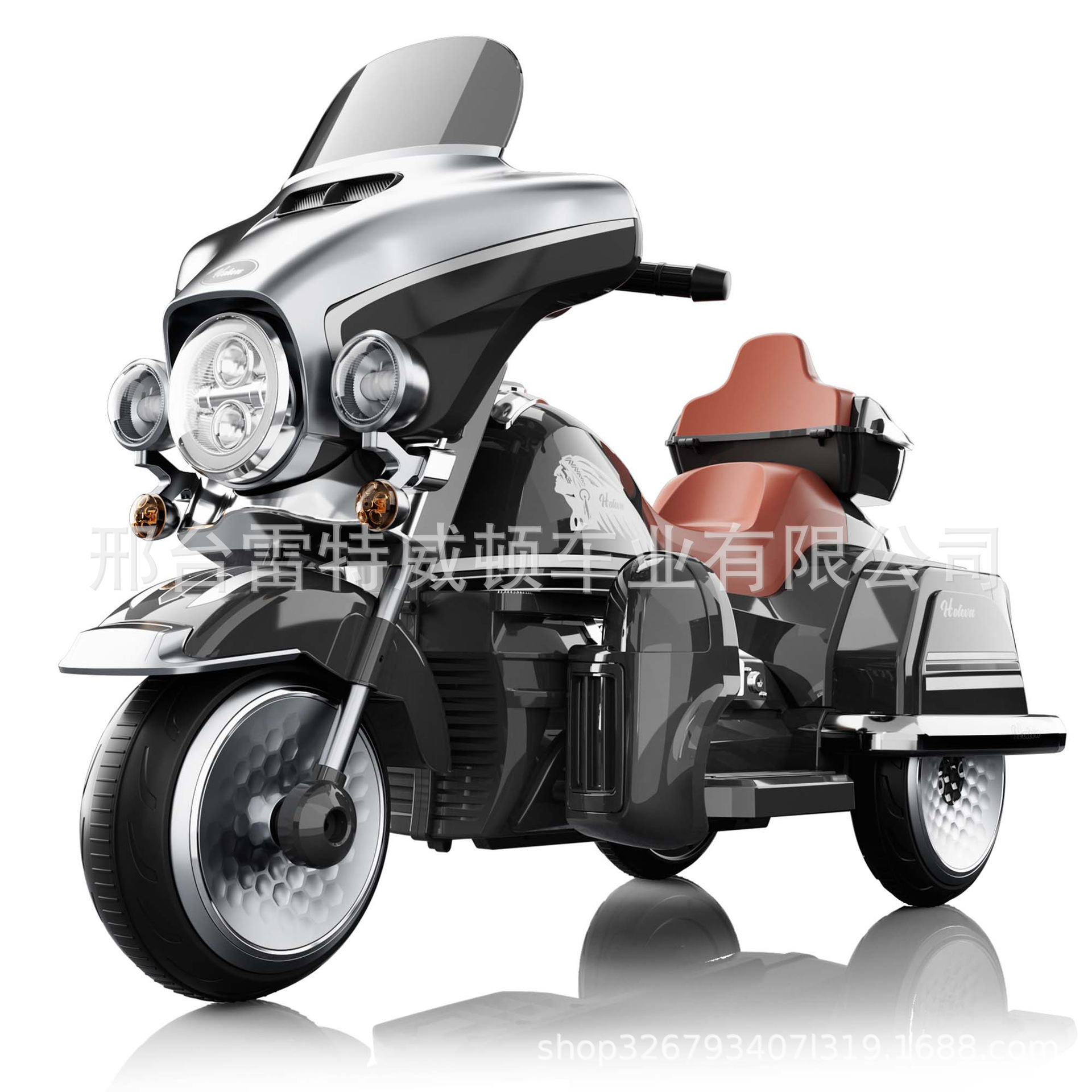 Motocicleta eléctrica para niños, triciclo, coche de juguete para niños y niñas, los bebés pueden sentarse en el coche de batería de control remoto para niños