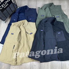 跨境 户外pata巴塔 秋冬季两面穿工装立领摇粒绒马甲外套日常休闲