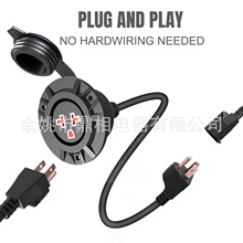 ��������5-15P���^���L�� ��ʽ��ˮ���m����15A 125V�Դ���L��