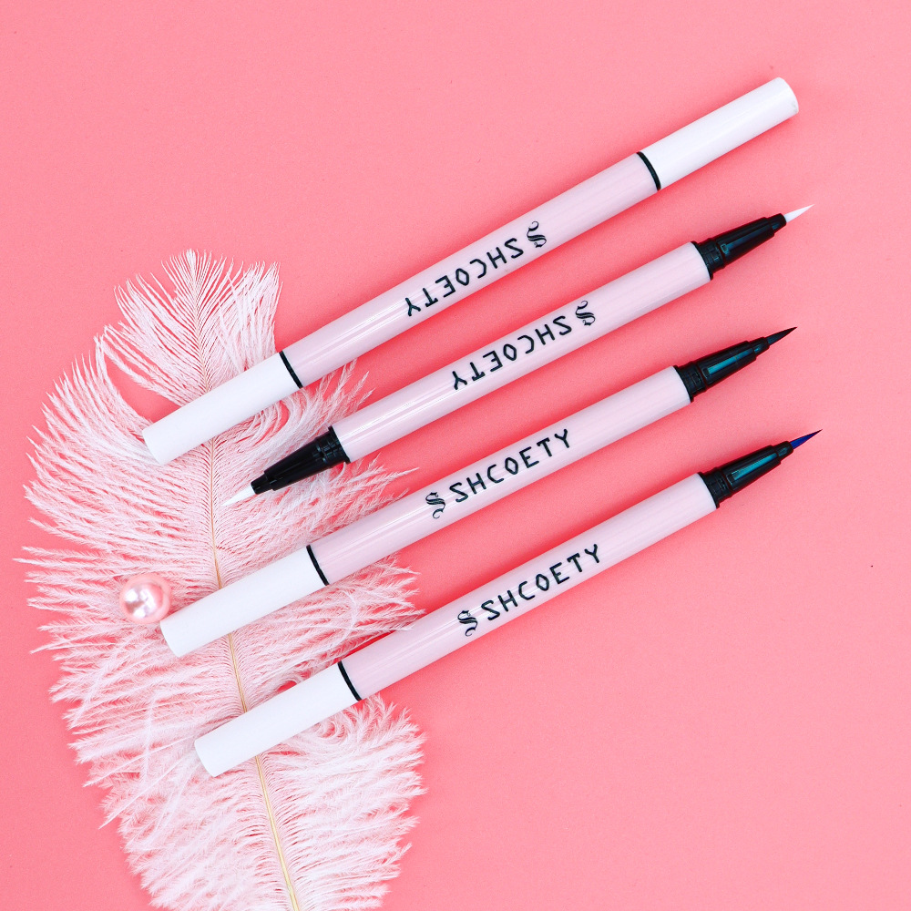 SHCOETY Cross-border Double-headed ultra-fine eyeliner Liquid is smooth, long-lasting, sweat-proof, water-proof, quick-drying and does not smudge eyeliner undefined