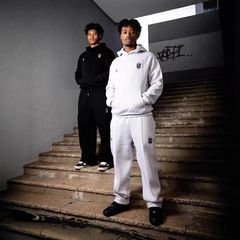 跨境外贸欧美风新款潮牌时尚街头风个性连帽外套休闲套装卫衣街头