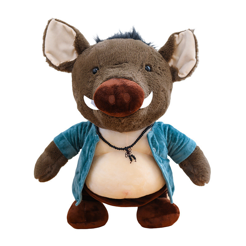 Mito negro cerdo ocho anillos muñecas juguetes de peluche cerdo muñecas de tela para niños muñecas de regalo de cumpleaños lotes de niños